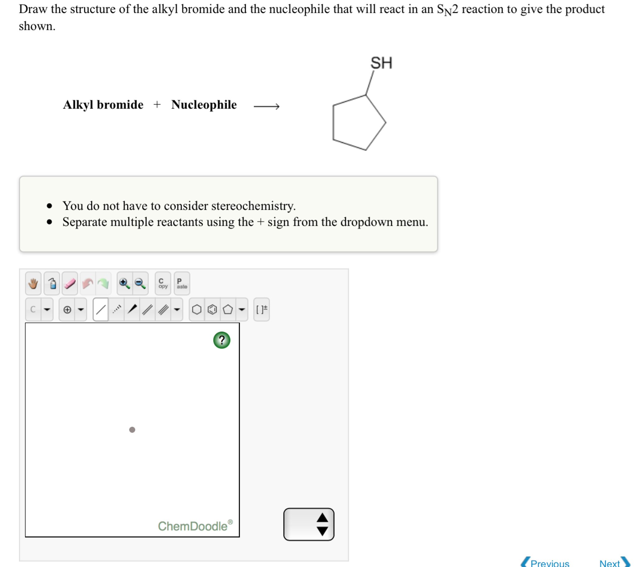 general formula for an alcohol chemdoodle