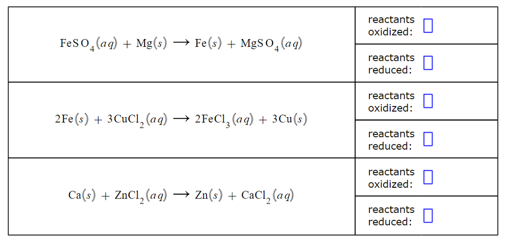 Solved For Each Reaction, Write The Chemical Formulae Of