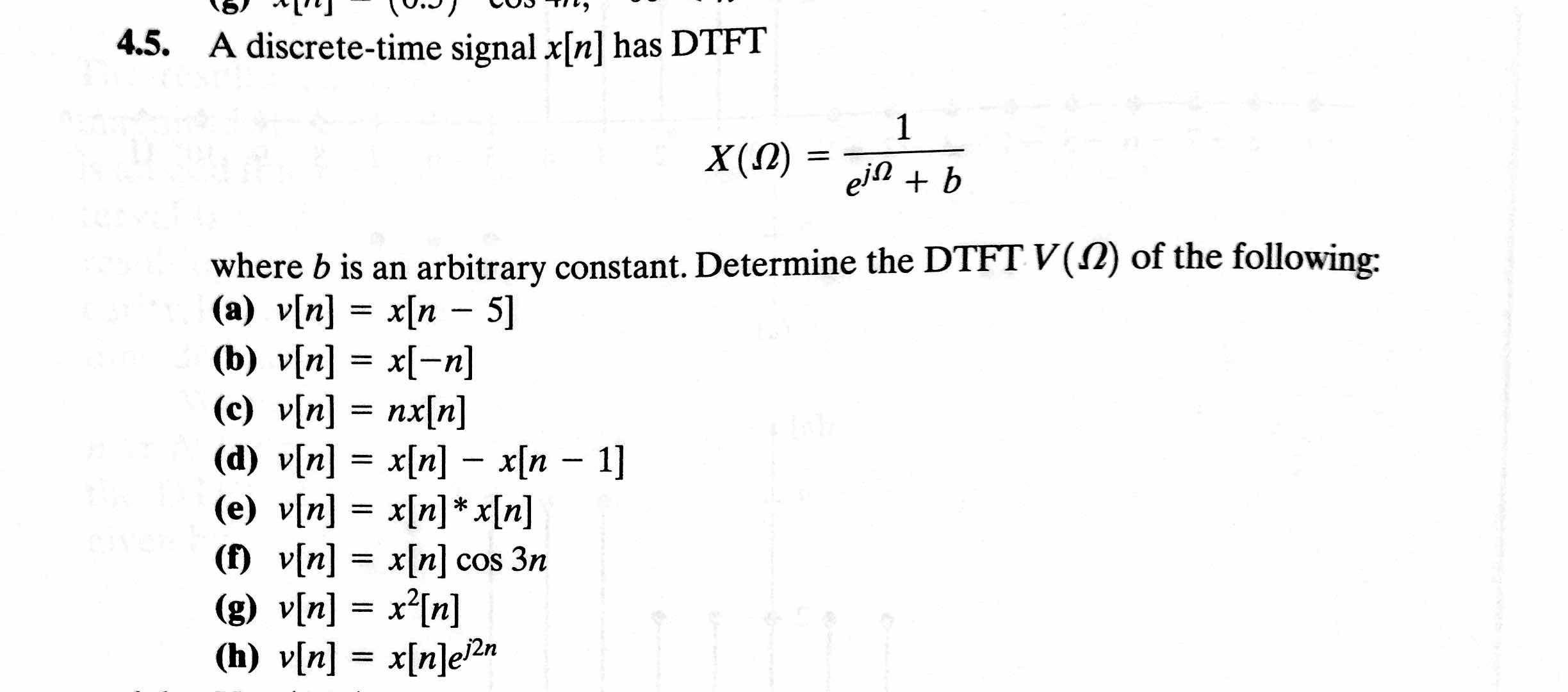 Solved A Discrete Time Signal X N Has Dtft X Ohm 1 E Chegg Com