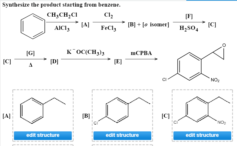Solved Synthesize The Product Starting From Benzene Ch3c Chegg Com