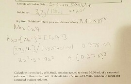 Calculate The Molarity Of Kmno4 Solution Needed To Chegg Com