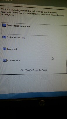 Solved Which Of The Following Non Options Would Be | Chegg.com
