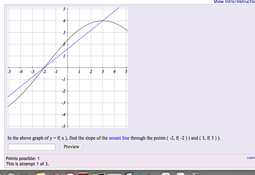 Slope of secant line calculator picture