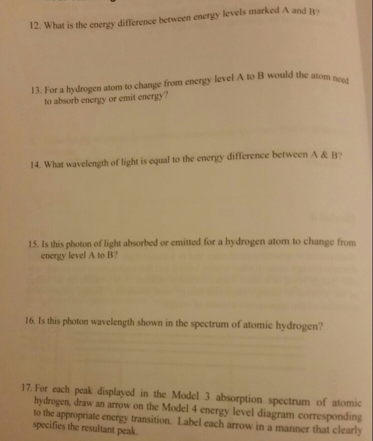 Is Hydrogen Diagram ... Model Atomic 4 Y Giv Solved: For Level