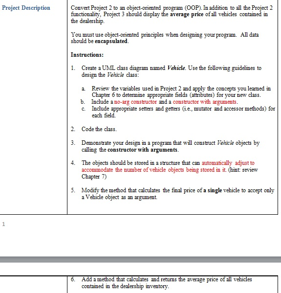 Create car object in java picture