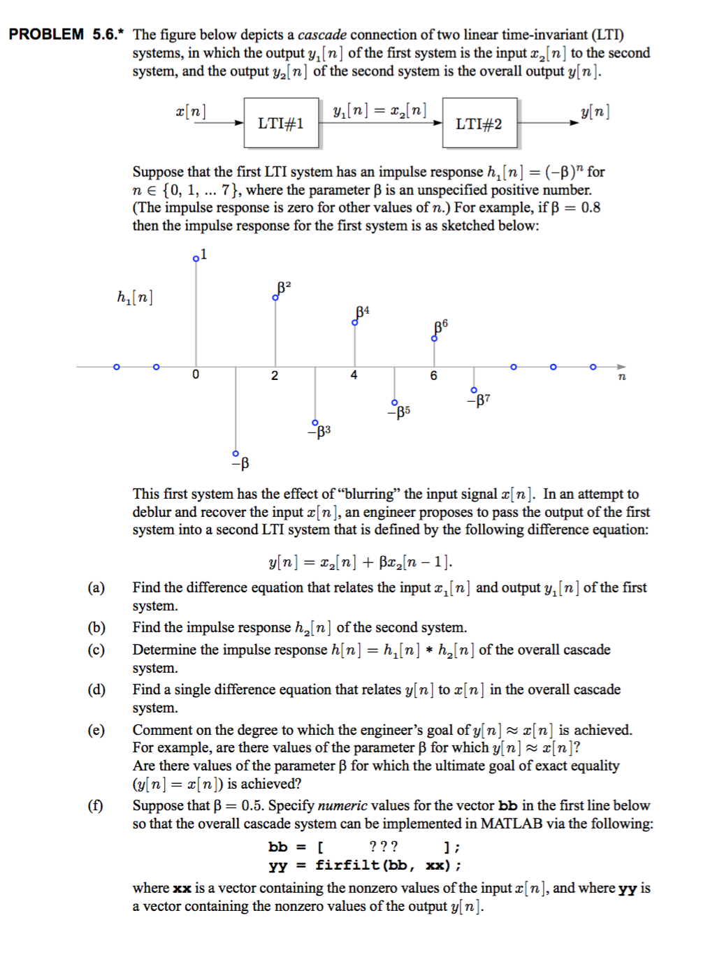 Solved The Figure Below Depicts A Cascade Connection Of T Chegg Com