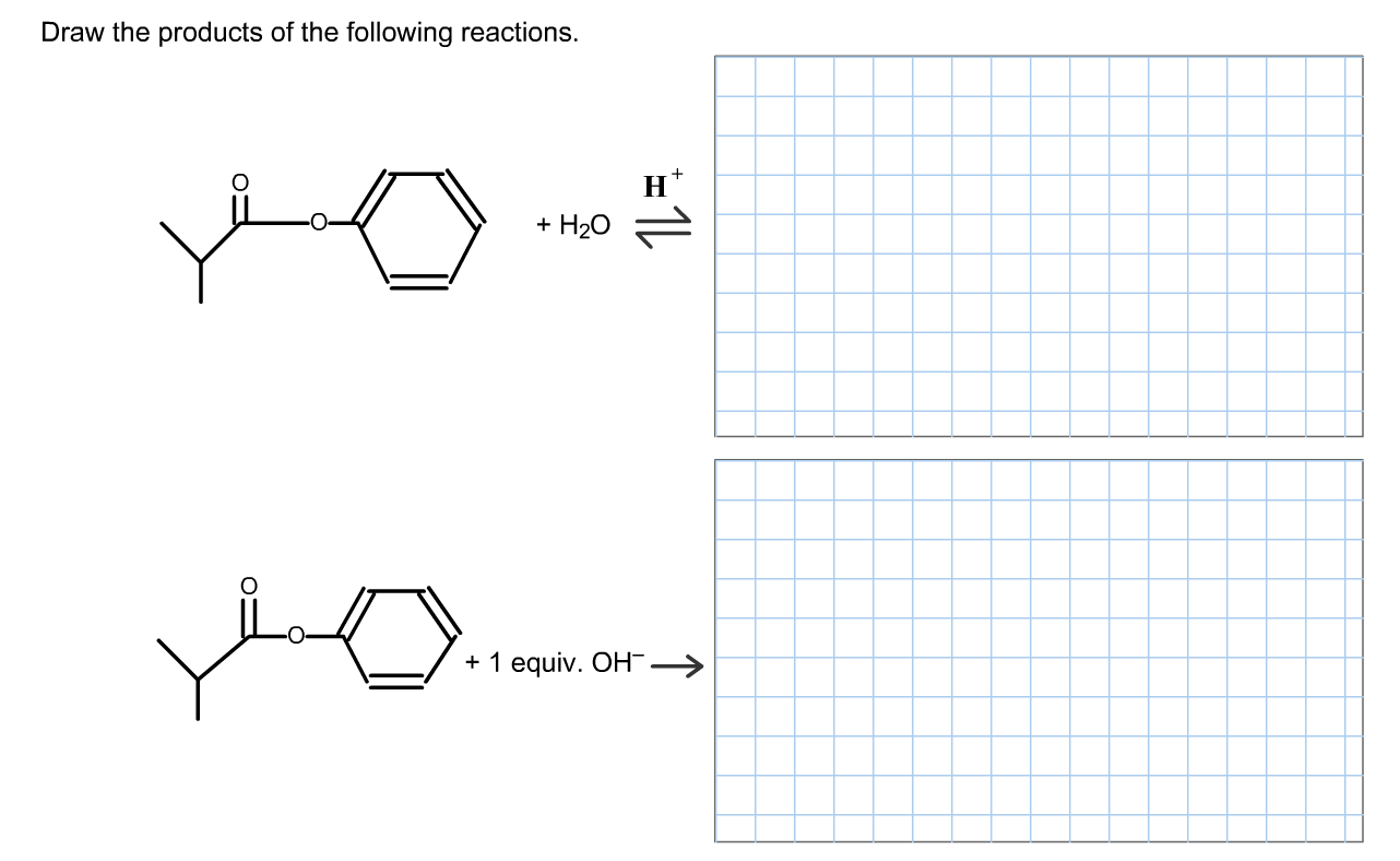 Solved Draw The Products Of The Following Reactions. Draw