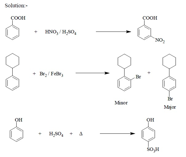 Question & Answer: Give the products of the following reactions:..... 1