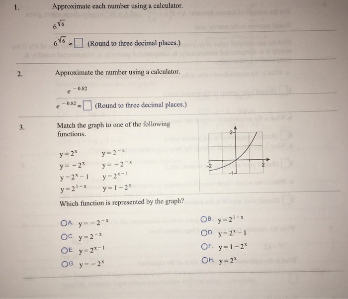 Solved Approximate Each Number Using A Calculator 6 Squa Chegg Com