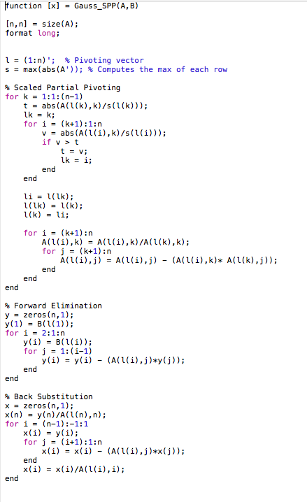 Solved How Do I Change My Code To Solve For X Nxm Where Chegg Com