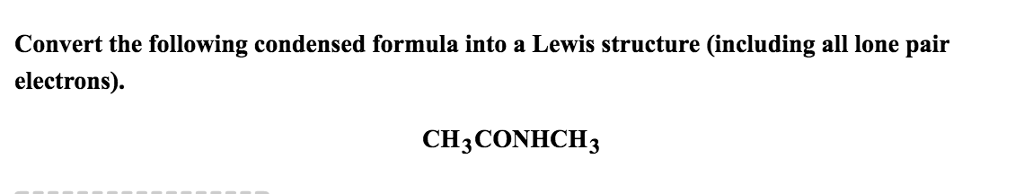 ch3conhch3 lewis structure