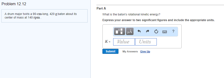 Solved Problem 12 12 Part A A Drum Major Twirls A Chegg Com