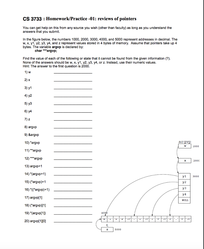 Solved Cs 3733 Homework Practice 01 Reviews Of Pointe Chegg Com