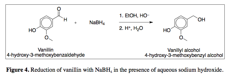 sodium borohydride reduction of vanillin