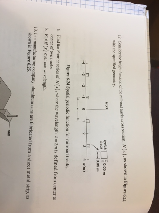 Solved Consider The Height Function Of The Railroad Track