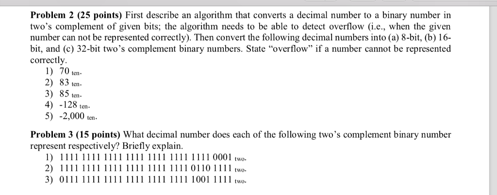 Solved Problem 2 25 Points First Describe An Algorithm