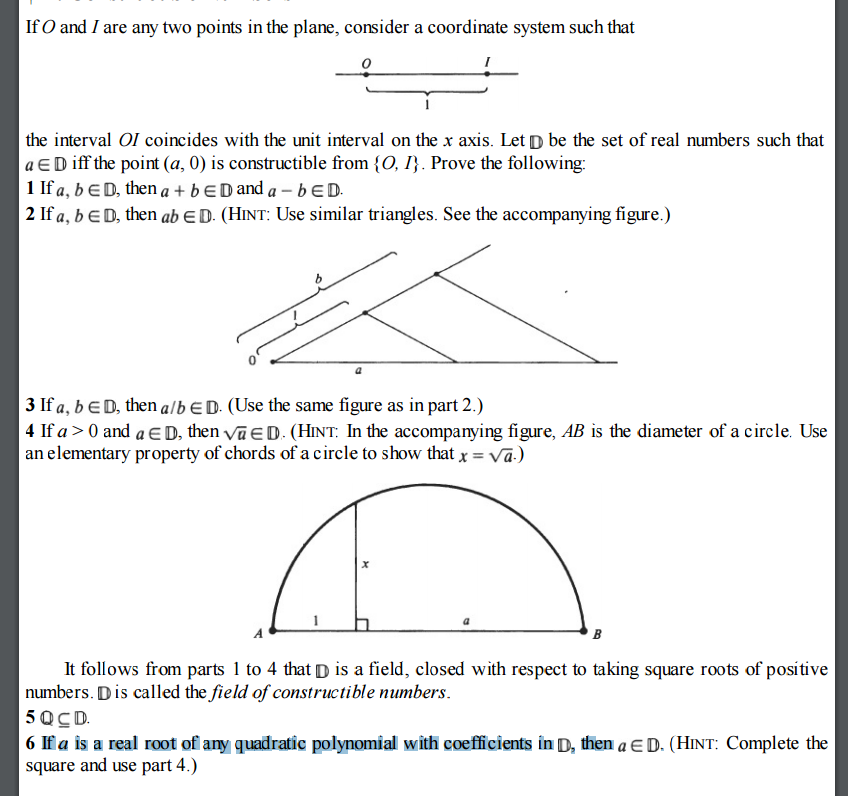 Solved If O And I Are Any Two Points In The Plane Consid Chegg Com