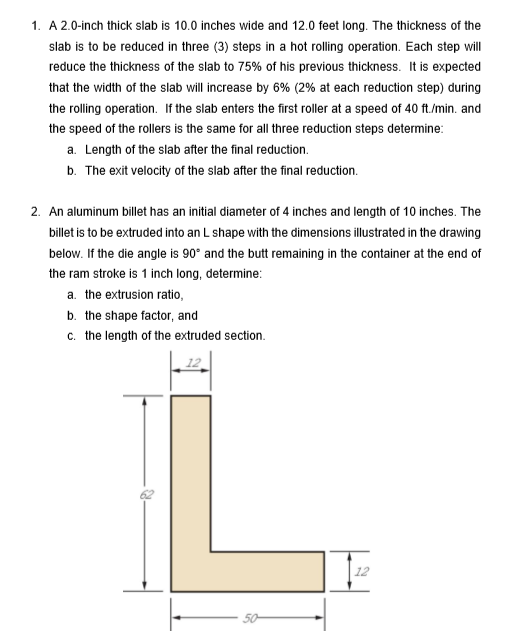 A 2 0 Inch Thick Slab Is 10 0 Inches Wide And 12 0 Feet Long A 2 0 Inch Thick Slab Is 10 0 Inches Wide And 12 0 Feet Long
