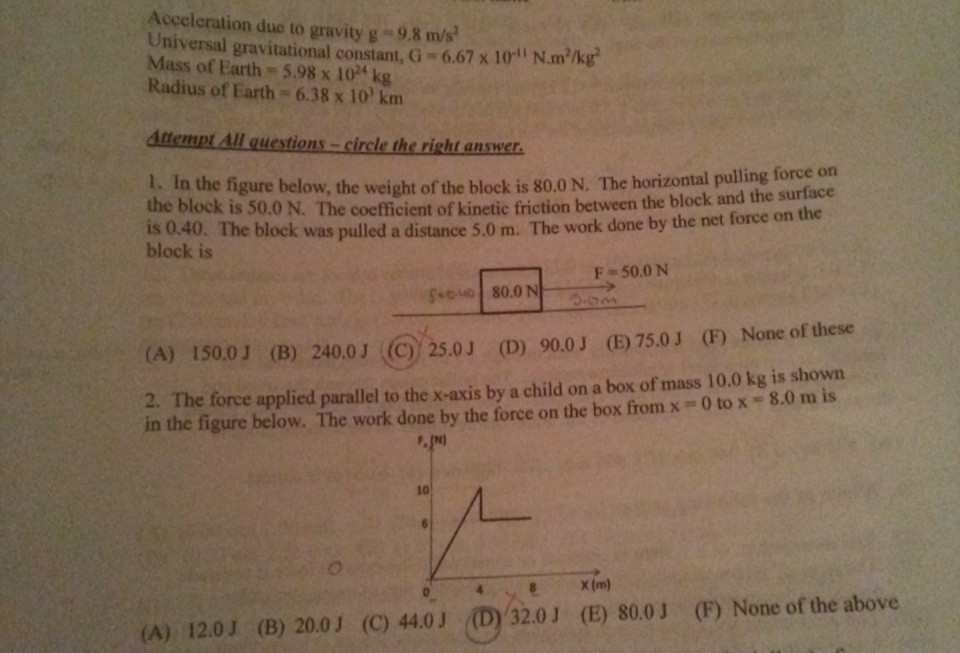 Acceleration Due To Gravity G 9 8 M S Universal Chegg Com