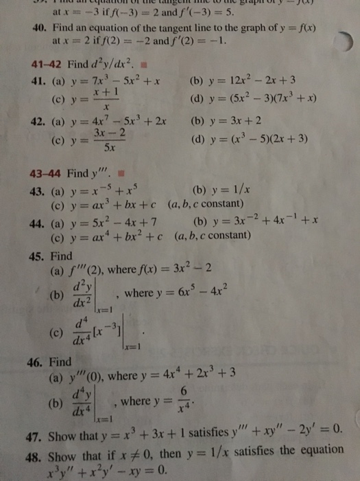 Solved Find An Equation Of The Tangent Line To The Graph Chegg Com