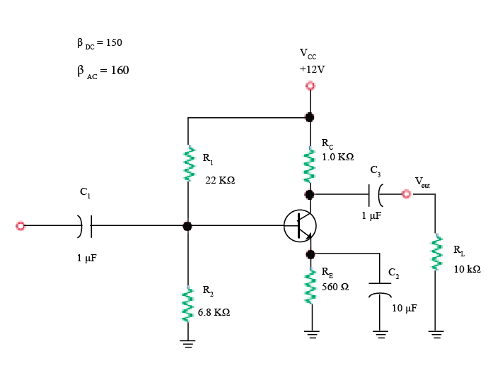 Solved The Figure Shows A Common Emitter Amplifier With V Chegg Com