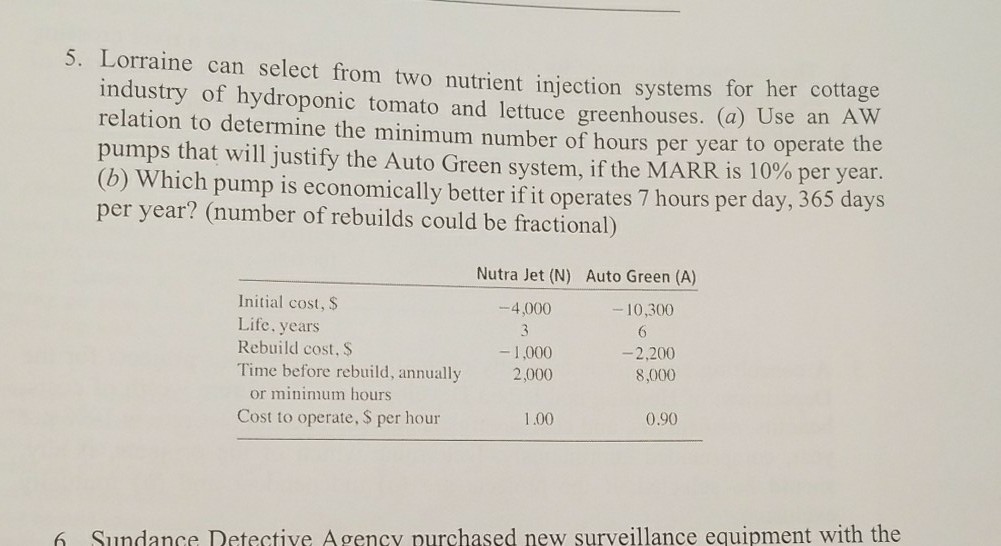 Solved 5 Lorraine Can Select From Two Nutrient Iniection