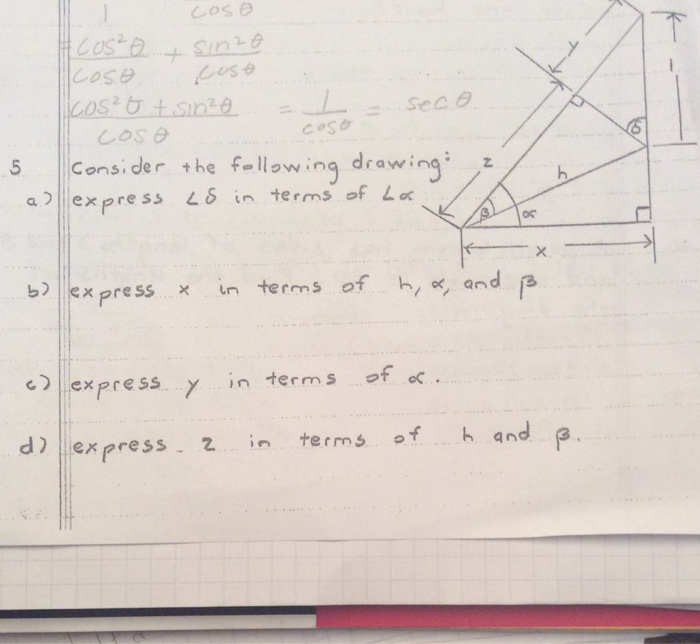 Solved Consider The Following Drawing A Express S In Chegg Com