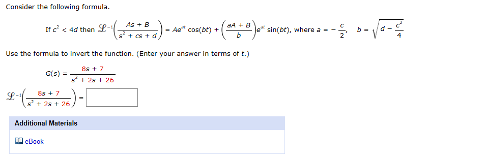 Consider The Following Formula If C 2 4d Then L 1 Chegg Com