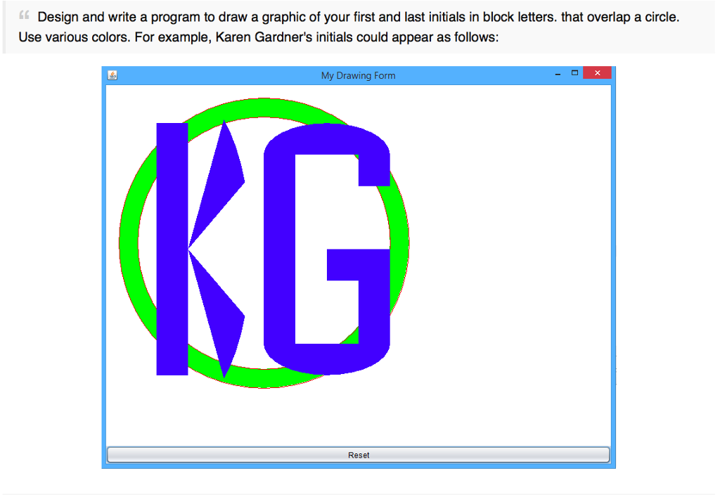 Design And Write A Program To Draw A Graphic Of Your Chegg Com