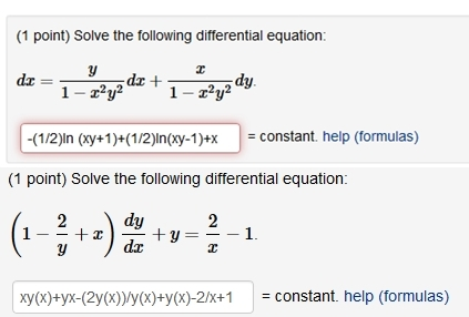 Solved 1 Point Solve The Following Differential Equatio Chegg Com