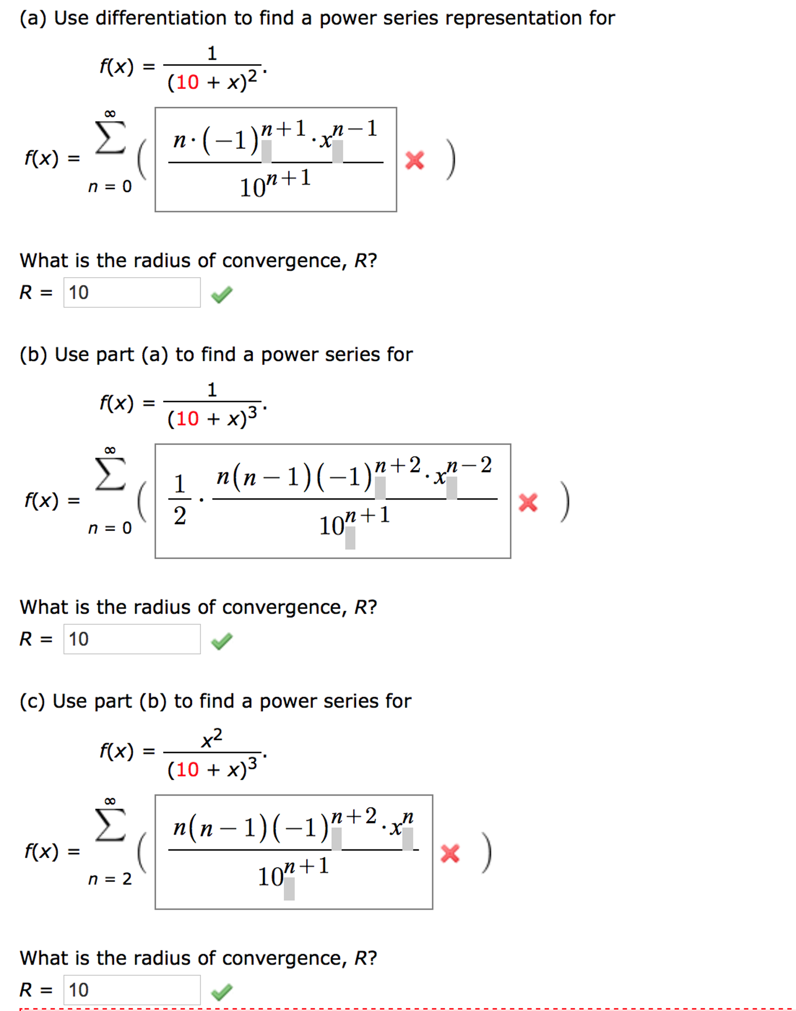 Use Differentiation To Find A Power Series Chegg Com