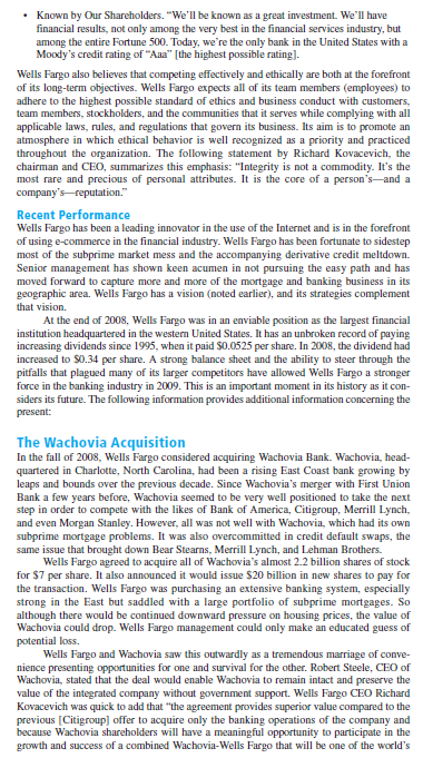 Wells fargo case study answers picture