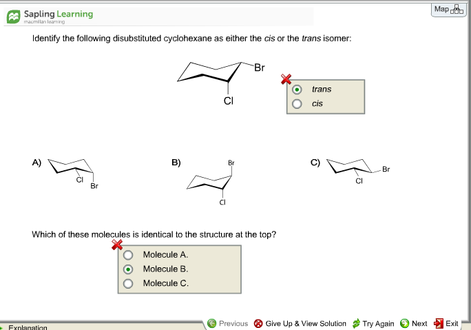 Solved Map Sapling Learning Identify The Following Disubs 7520