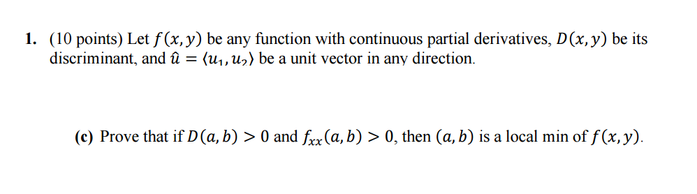 Solved 1 10 Points Let F X Y Be Any Function With Con Chegg Com