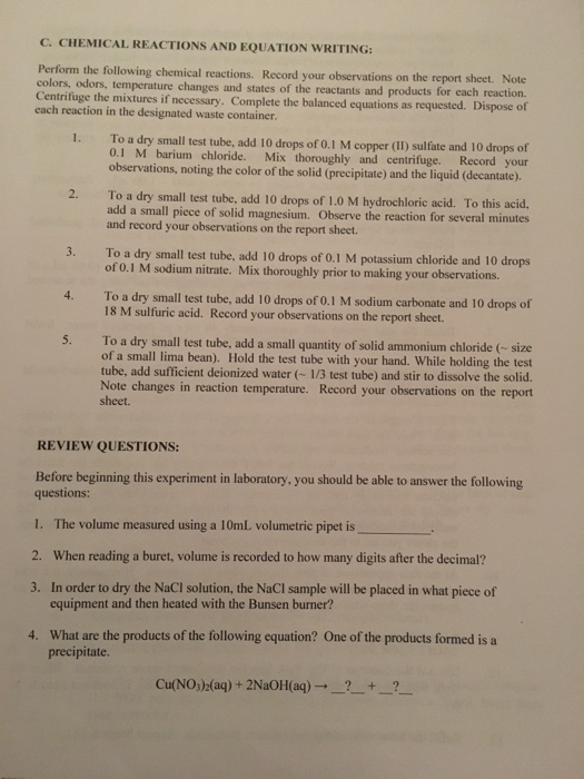 Chemistry lab report title page image
