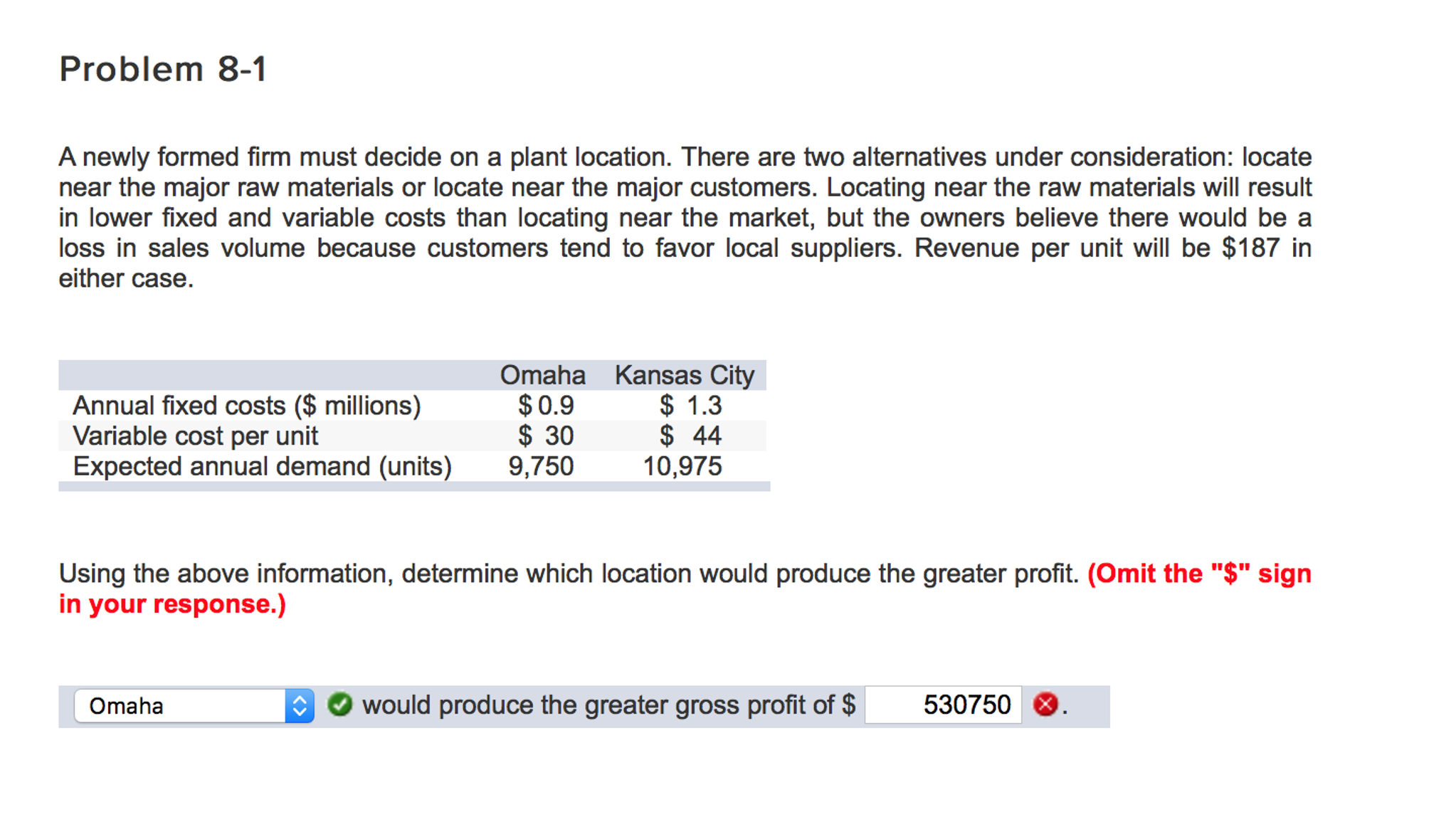 A Newly Formed Firm Must Decide On A Plant Location Chegg 