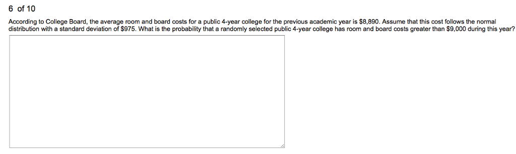 Solved According To College Board The Average Room And B