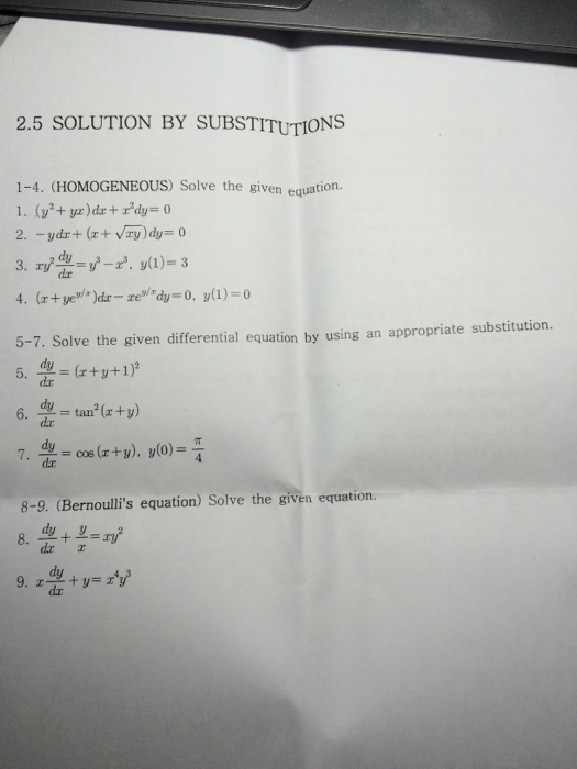 Solved Solve The Given Equation Y 2 Yx Dx X 2 Dy Chegg Com