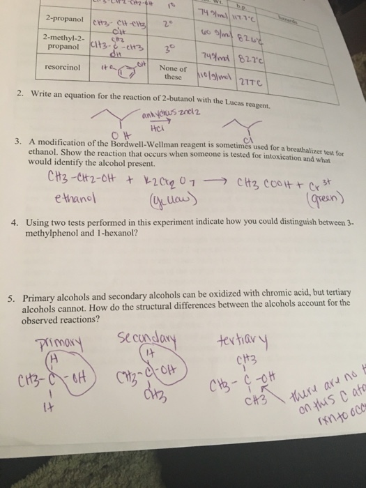 Solved 2 Propanol Cu E 2 Methyl 2 Ct 3 Propanol None Of Chegg Com