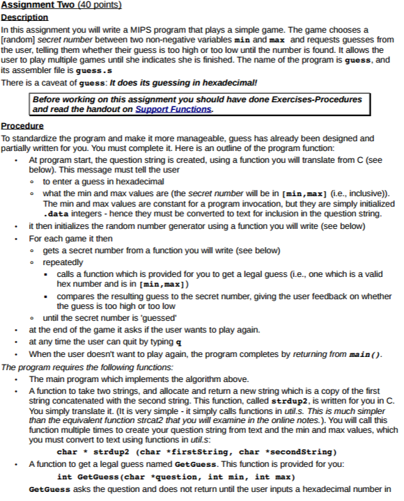 Mips practice problems picture