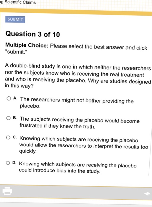 Single, Double & Triple Blind Study