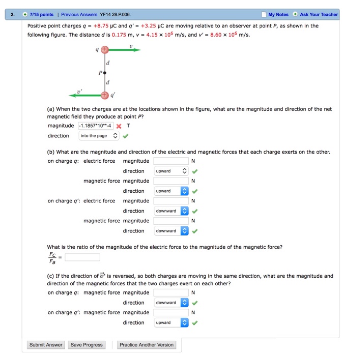 Solved Positive Point Charges Q 8 75 Mu C And Q Prime Chegg Com