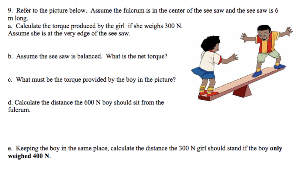 Solved 9 Refer To The Picture Below Assume The Fulcrum Is Chegg Com
