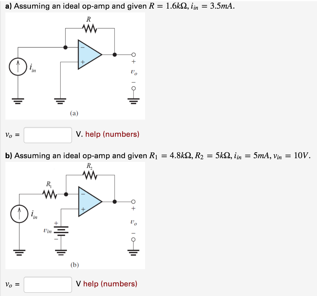 Solved A Assuming An Ideal Op Amp And Given R 1 6m2 Lin Chegg Com