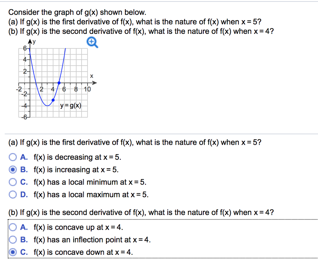 Consider The Graph Of G X Shown Below A If G X Chegg Com