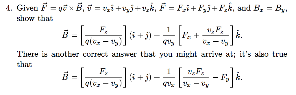 4 Given F Qv X B V Vxi Vyj Vzk F Fxi Chegg Com