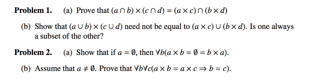 Solved Prove That A Intersection B Times C Intersectio Chegg Com