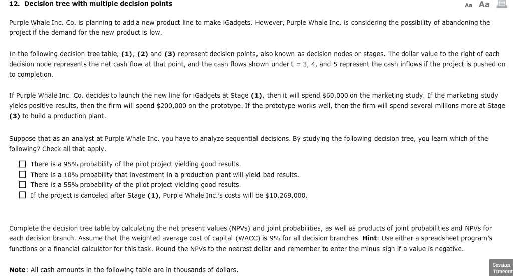 Study Points To Possibility Of >> Solved 12 Decision Tree With Multiple Decision Points Pu Study Points To Possibility Of >> Solved 12 Decision Tree With Multiple Decision Points Pu