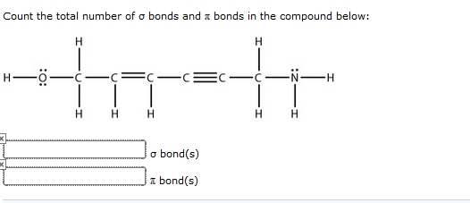 Solved Count The Total Number Of Sigma Bonds And Pi Bonds