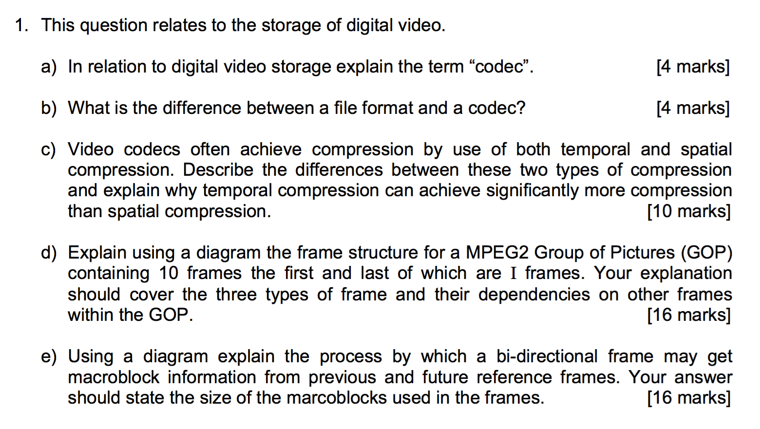 video codec types